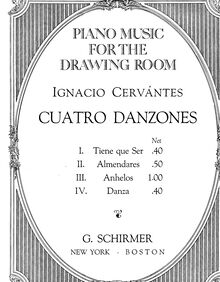 Partition No.2 Almendares, Cuatro Danzones, Cervantes, Ignacio