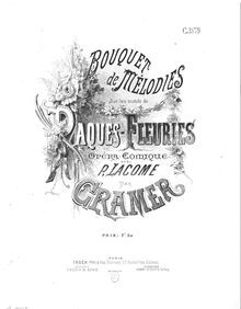 Partition complète, Bouquet de mélodies sur  Pâques fleuries , Cramer, Henri (fl. 1890)