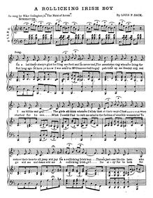 Partition voix et partition de piano, pour Maid of Arran, Baum, L. Frank