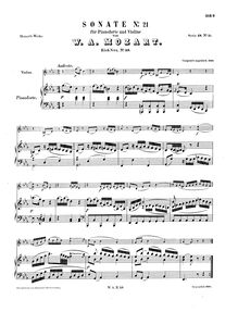 Partition de piano, violon Sonata, C major, Mozart, Wolfgang Amadeus par Wolfgang Amadeus Mozart