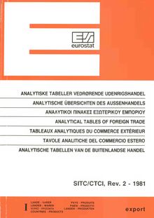 Analytical tables of foreign trade - CTCI/SITC, rev. 2, 1981