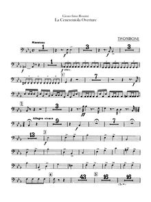 Partition Trombone, La Cenerentola, Rossini, Gioacchino