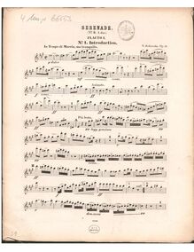Partition flûte 1, Serenade No.3 en A major, A major, Jadassohn, Salomon