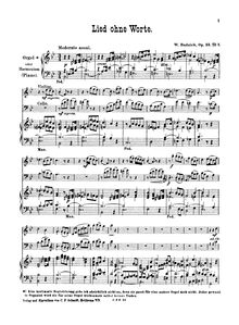 Partition No.1 orgue, Lied ohne Worte, Zwei Triosätze, Rudnick, Wilhelm