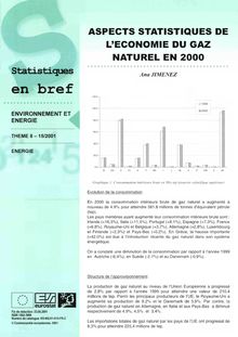 15/01 STATISTIQUES EN BREF - ENVIRONNEMENT ET ENERGIE
