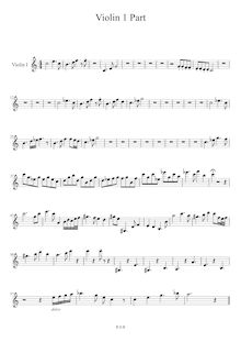 Partition violon 1, Short Piece pour orchestre, C major, RSB