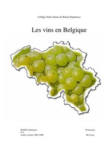 Les vins en Belgique