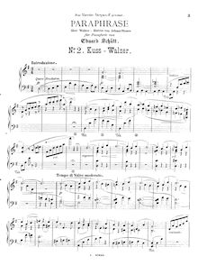 Partition No.2 - Kuss-Walzer (Kiss-Waltz), Concert Paraphrases on J. Strauss s Waltz Motifs