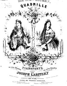 Partition complète, Die drei Schwestern, Quadrille, Labitzky, Joseph