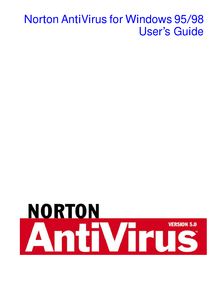 Norton AntiVirus for Windows 95/98 User's Guide
