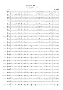 Partition complète (moderne orchestration), Marcia No.7, Op.169