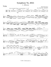 Partition altos, Symphony No.40, Rondeau, Michel par Michel Rondeau