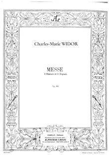 Partition complète, Mass, Messe, F♯ minor, Widor, Charles-Marie