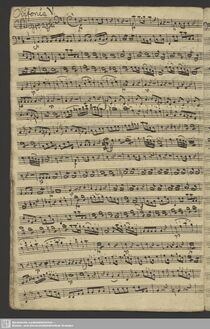 Partition violoncelles / Basses, Symphony en F major, F major, Rosetti, Antonio