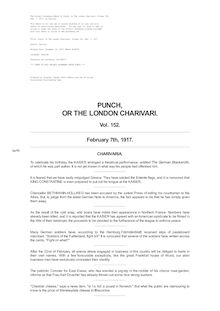 Punch, or the London Charivari, Volume 152, February 7, 1917
