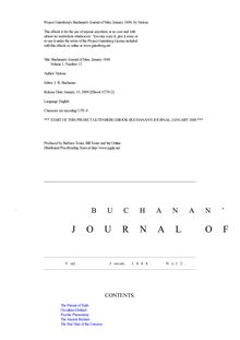 Buchanan s Journal of Man, January 1888 - Volume 1, Number 12