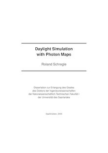 Daylight simulation with photon maps [Elektronische Ressource] / Roland Schregle