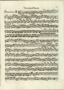 Partition violons I, Symphony No.63 en C major, “La Roxelane”, Sinfonia No.63