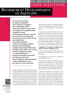 Recherche et développement en Aquitaine