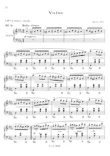 Partition complète (scan), valses, Chopin, Frédéric par Frédéric Chopin