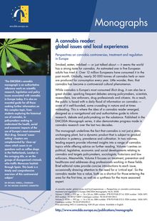 Promotional flyer — Monographs — Cannabis