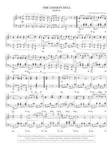 Partition de piano, Liberty cloche, March, Sousa, John Philip par John Philip Sousa