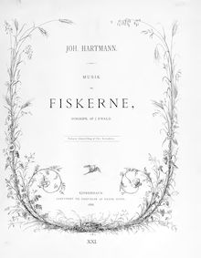 Partition complète, Fiskerne / pour Fisherman, Syngespil, Hartmann, Johann Ernst