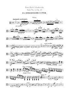 Partition altos,  No.1, D minor, Tchaikovsky, Pyotr