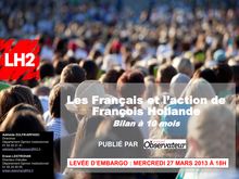 Les Français et l action de François Hollande - Mars 2013, Observatoire de l opinion