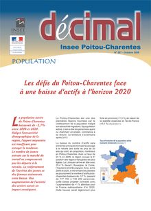Les défis du Poitou-Charentes face à une baisse d actifs à l horizon 2020