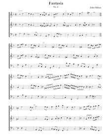 Partition Fantasia VdGS No.4 (notes halved) – partition complète, Prelude et fantaisies pour 3 violes de gambe
