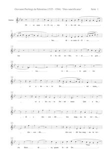 Partition Soprano , partie, Dies sanctificatus, Palestrina, Giovanni Pierluigi da