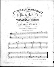 Partition complète, St. Louis Serenading Waltz, C major, Balmer, Charles