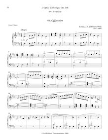 Partition 4, Offertoire (D major), L’Office Catholique, Op.148, Lefébure-Wély, Louis James Alfred