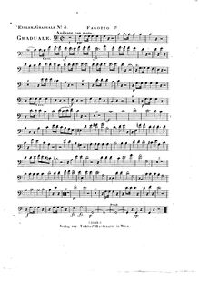 Partition basson 1, Graduale en Epiphania Domini, Eybler, Joseph