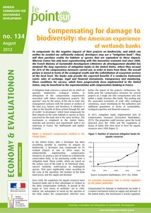 Compenser les atteintes à la biodiversité : l expérience américaine des banques de zones humides. : Point_134_ENG