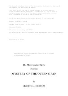 The Merriweather Girls and the Mystery of the Queen s Fan