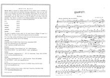 Partition complète et parties, Piano quatuor No.1, A minor