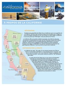 À propos de la Californie (pdf) - À PROPOS DE LA CALIFORNIE
