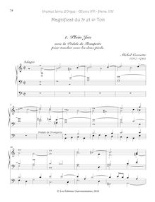 Partition , Plein Jeu avec la Pédale de Trompette pour toucher avec les deux pieds., Premier Livre d’Orgue, Op.16