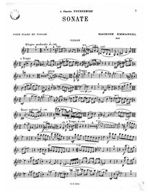 Partition de violon, violon Sonata, Sonate pour violon en ré mineur