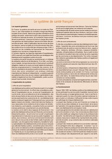 Le système de santé français - article ; n°1 ; vol.1, pg 24-25
