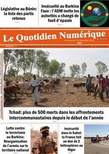 Le Quotidien Numérique d’Afrique n°2075 - du vendredi 18 novembre 2022