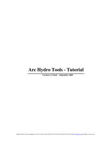 Arc Hydro Tools - Tutorial