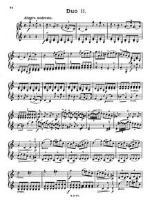 Partition Duo No.11, 12 Duos pour 2 violons, Dozen Duos for 2 Violins, Op.38