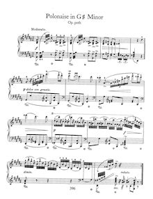 Partition complète, Polonaise en G-sharp minor, Op. posth., Polonaise in G-sharp minor, Op. posth.