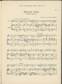 Partition de piano, Rêveries d’automne, Op.8, Album de Miniatures