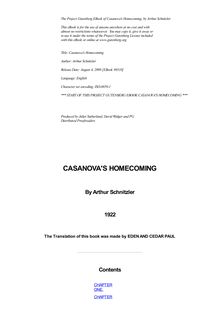Casanova s Homecoming