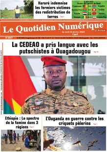 Le Quotidien Numérique d’Afrique n°1847 - du lundi 31 janvier 2022