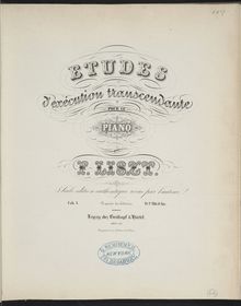 Partition Études d exécution transcendante (S.139/8-12), Collection of Liszt editions, Volume 8